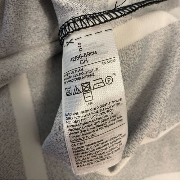 Banana Republic Navy White Wrap Crepe Blouse Size Small - Picture 8 of 8